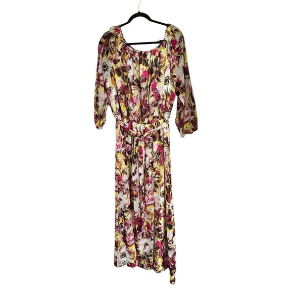 INC International Concepts Dresses & Skirts - INC International Concepts 16 Smocked Floral Maxi Dress W Belt Fairy Coastal Mom